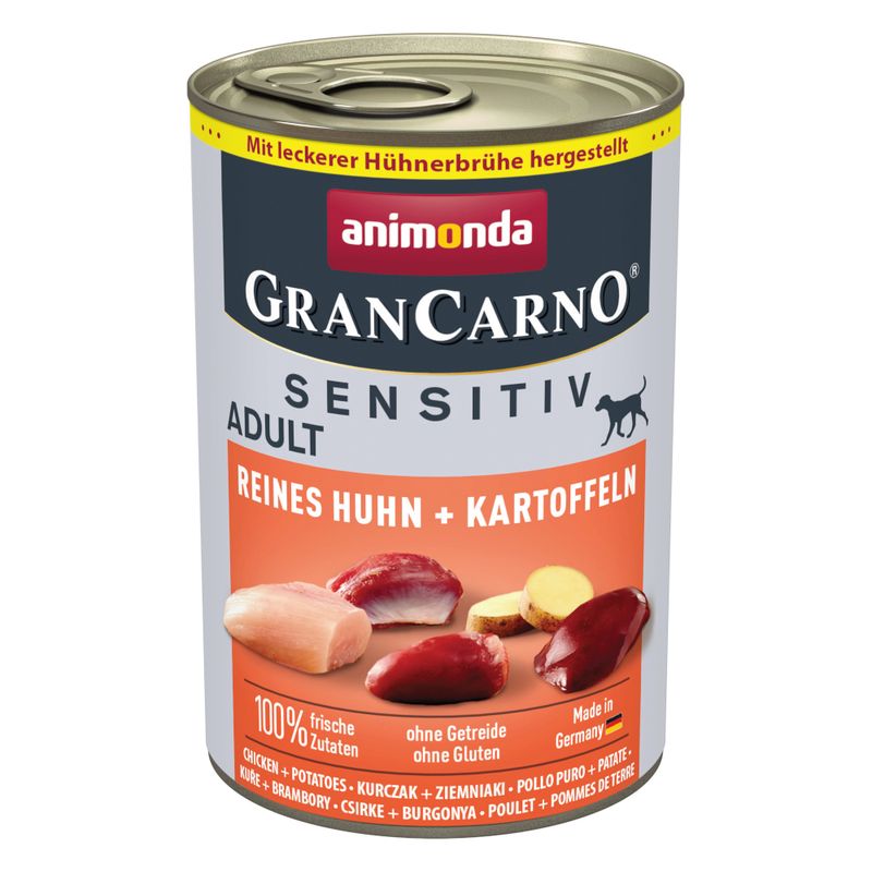 animonda GranCarno Adult Sensitive 24 x 400g Pure Beef & Potatoes