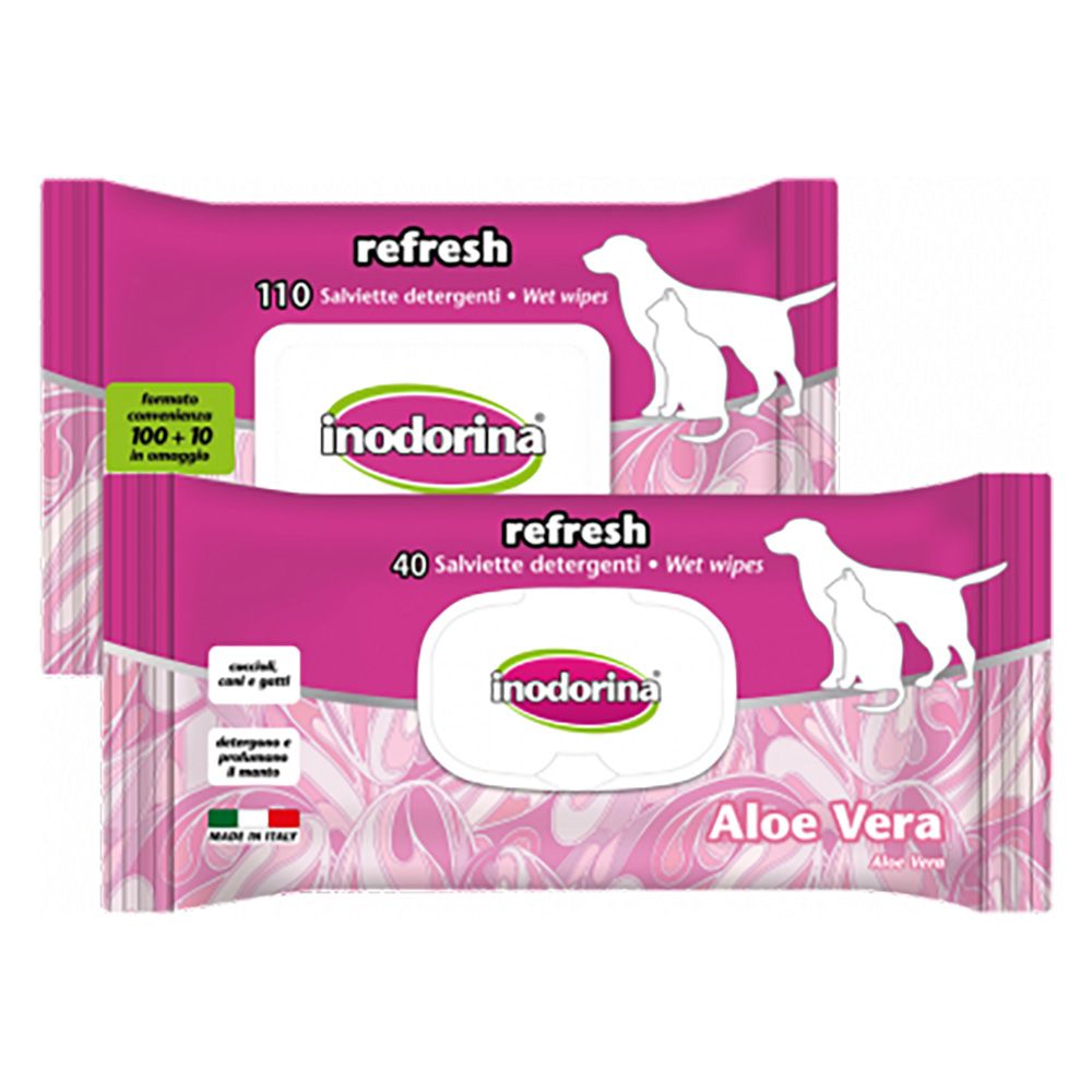 Inodorina Aloe Vera Wipes 40 pcs