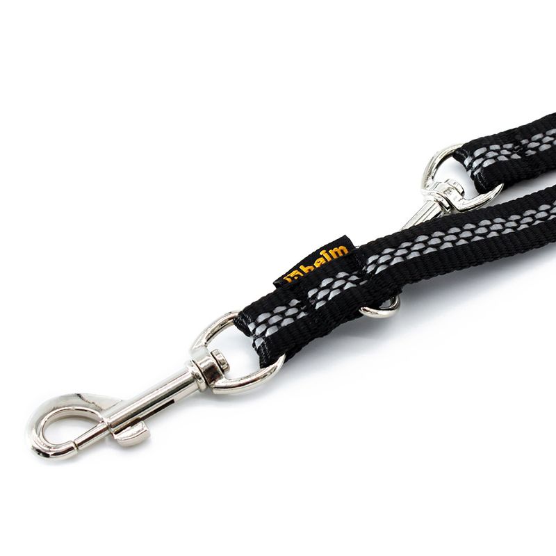 Home Adjustable lead with reflectors, black 300 cm long, 19 mm wide