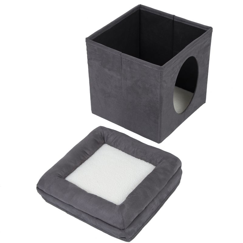 Collapsible Cube Cat Den 39 x 39 x 42 cm (L x W x H)