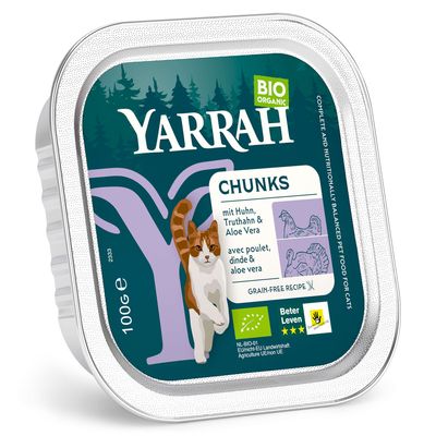 Yarrah Organic Chunks in Gravy 6 x 100g Fish with Organic Spirulina