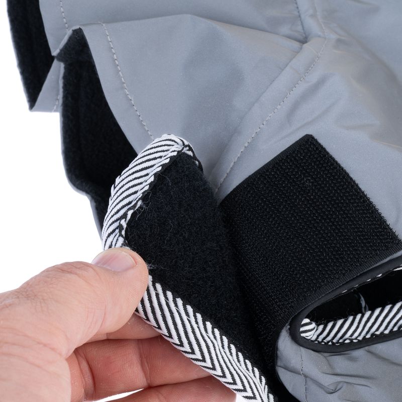 TIAKI Reflective Dog Coat - Silver approx. 30cm (Back Length)