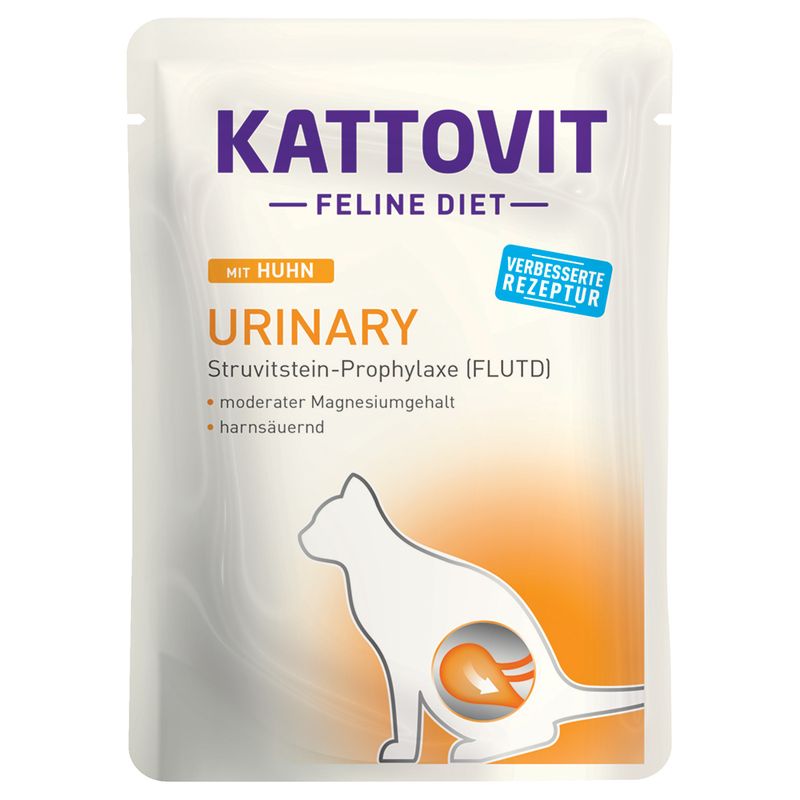 Kattovit Urinary Pouches 24 x 85g Veal