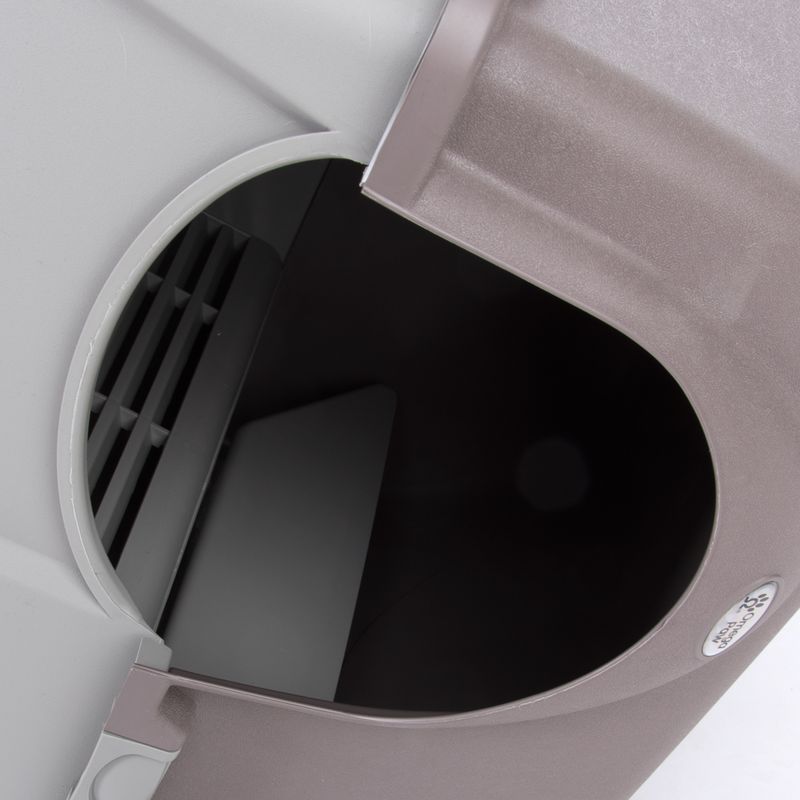 Omega Paw Roll'n'Clean Litter Box Taupe / Grey