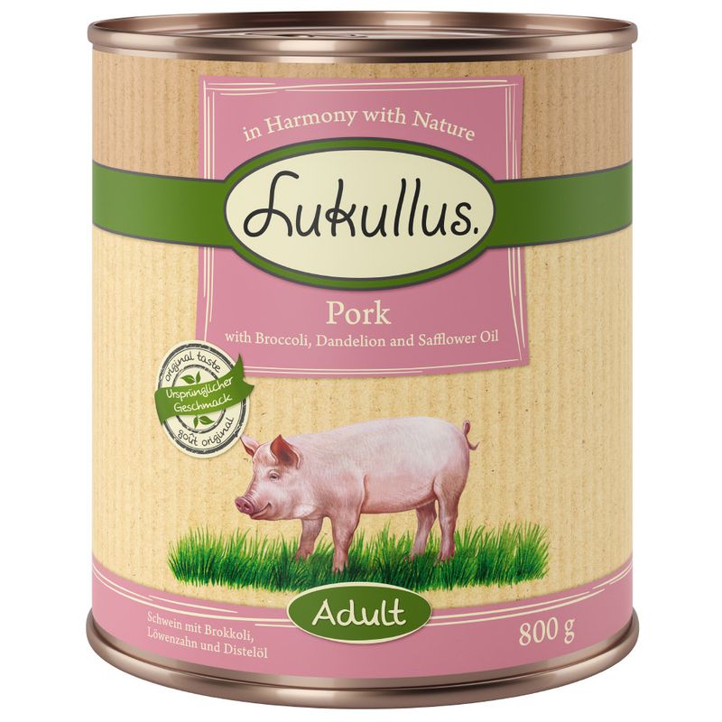 Lukullus Adult Pork - Grain-Free 6 x 800g