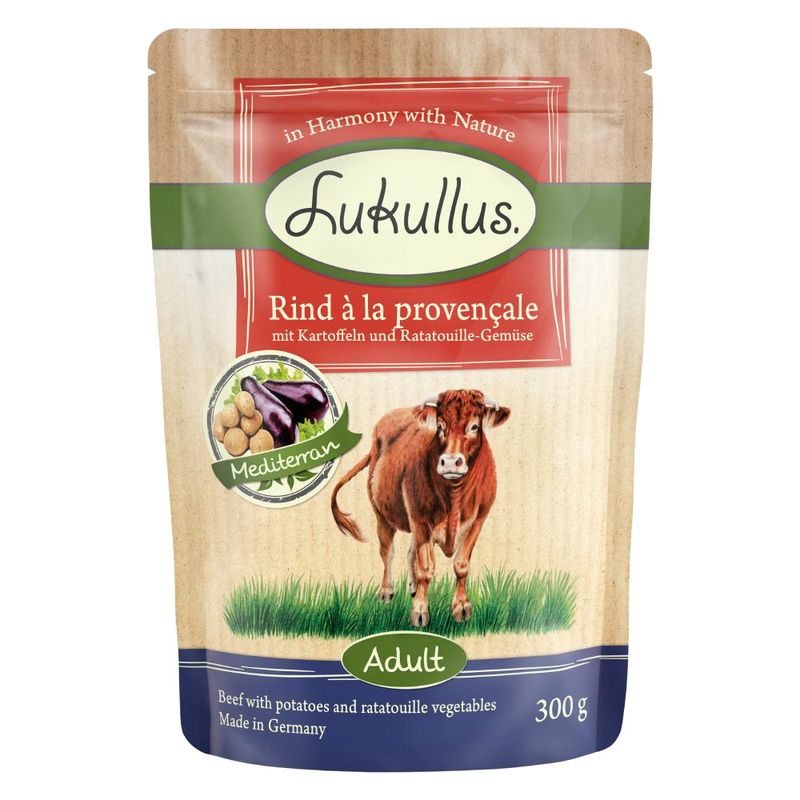 Lukullus Pouches Mixed Trial Pack 6 x 300g Mediterranean Mixed Trial Pack