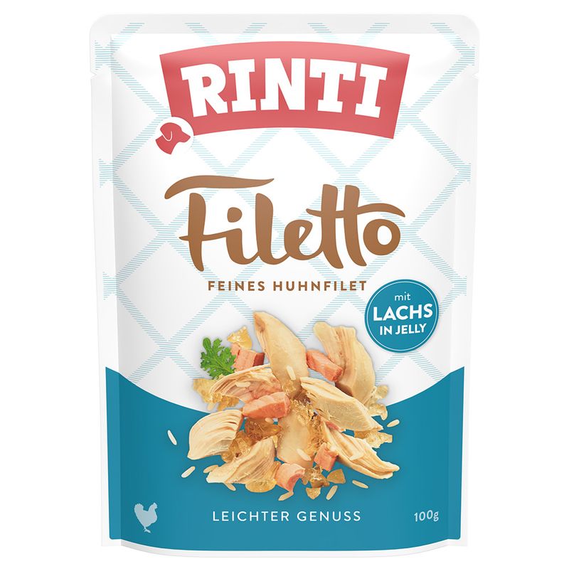 RINTI Filetto Pouch in Jelly Saver Pack 48 x 100g Duck with Vegetables
