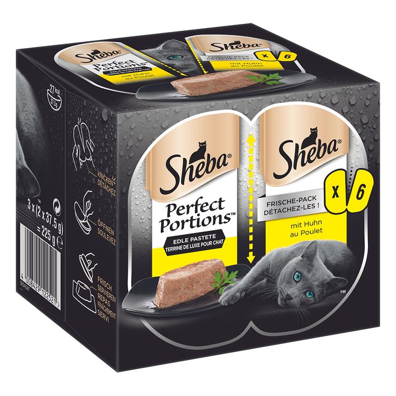 Sheba Perfect Portions Saver Pack 96 x 37.5g Chicken in Loaf