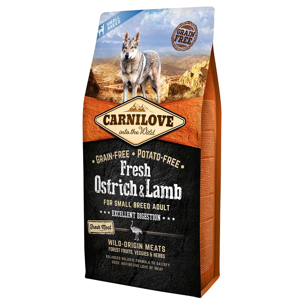 Carnilove Fresh Adult Small Breed ostrich, lamb for dogs 6 kg