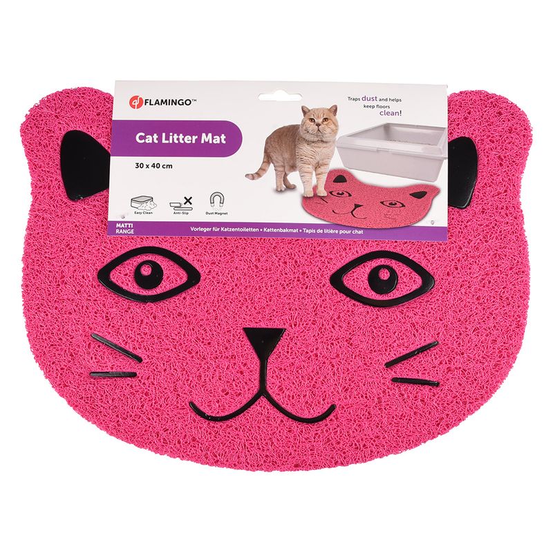 Flamingo Mat for Pancho Cat Toilets fuchsia