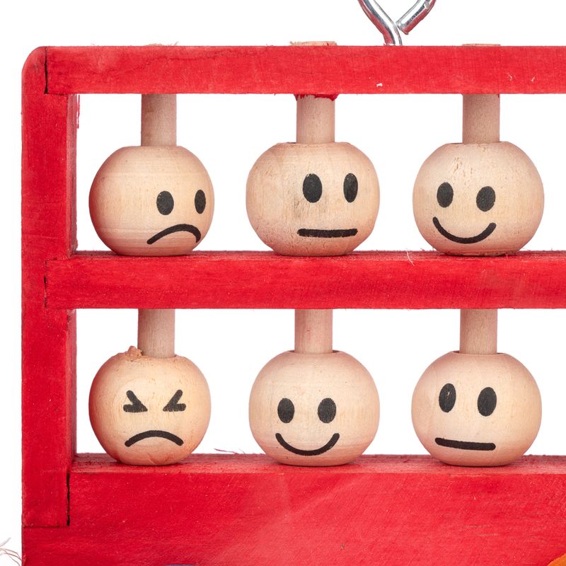 TIAKI Double Decker Bus Wooden Bird Toy 13 x 11.5 x 3cm (L x W x H)