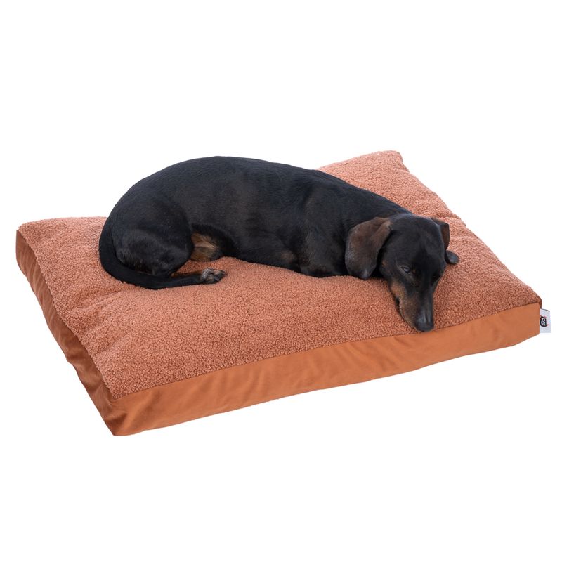 TIAKI Teddy Dog Mattress - Copper Size M: 70 x 50 x 10 cm (L x W x H)