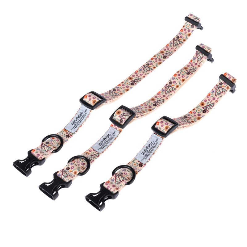 Harry Potter Deathly Hallows Collar - Beige Size S: Neck Circumference 25 - 36 cm, Width 20mm