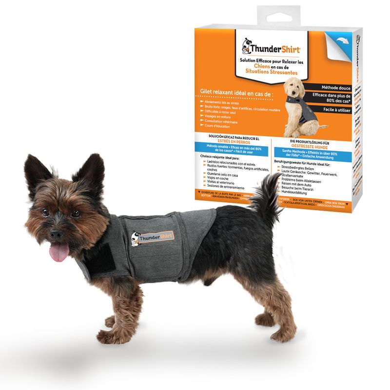 ThunderShirt® Calming Vest, grey approx. 30-41 cm back length (size XS)