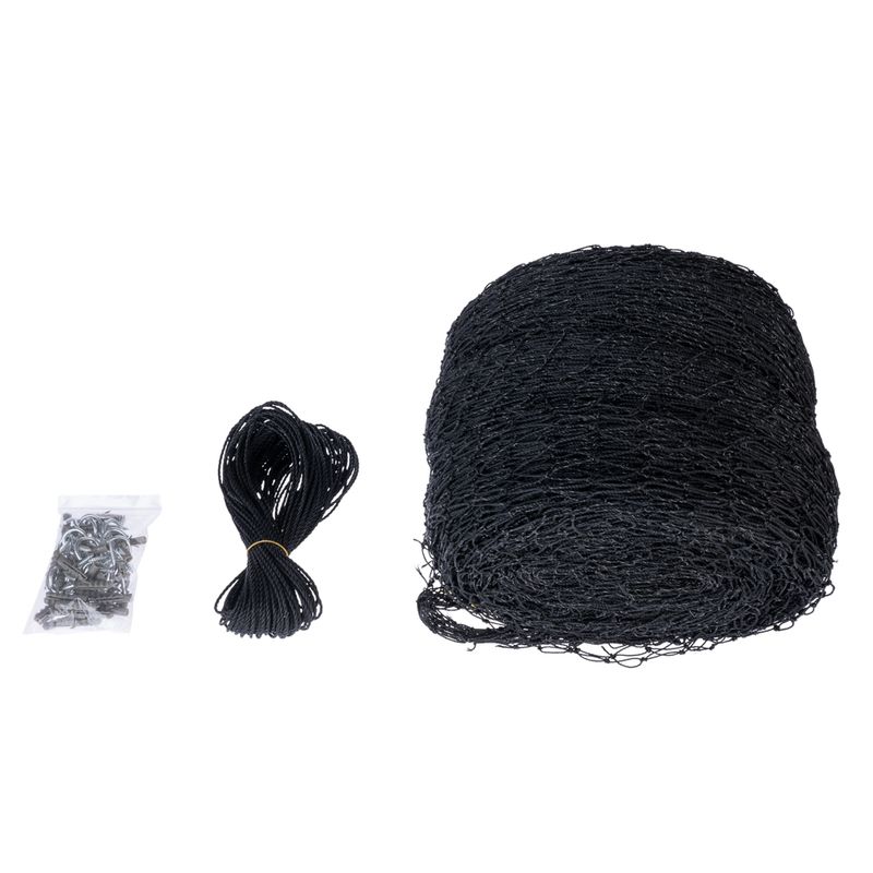 TIAKI Cat Safety Net with Wire Reinforcement - Black 2 x 1.5 m