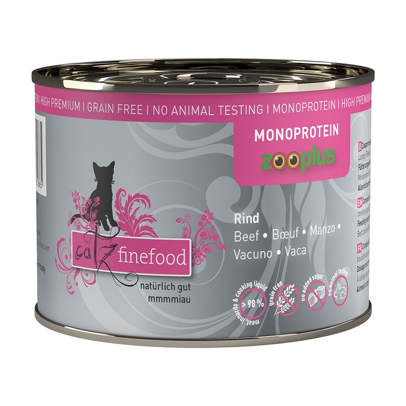 catz finefood Monoprotein Can 6 x 200g Turkey