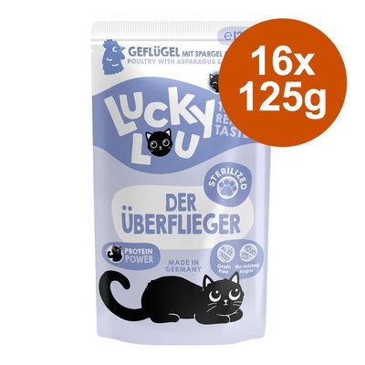 Lucky Lou Sterilized 16 x 125 g Poultry