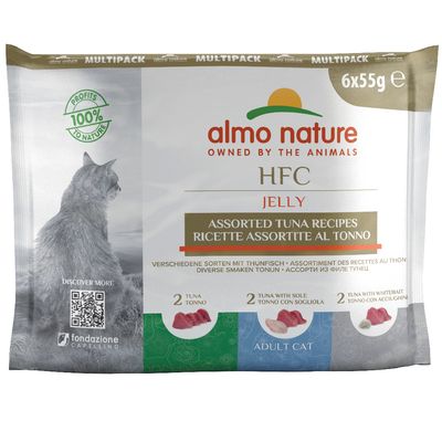 Almo Nature HFC Jelly Pouches 6 x 55g 3 Chicken Varieties
