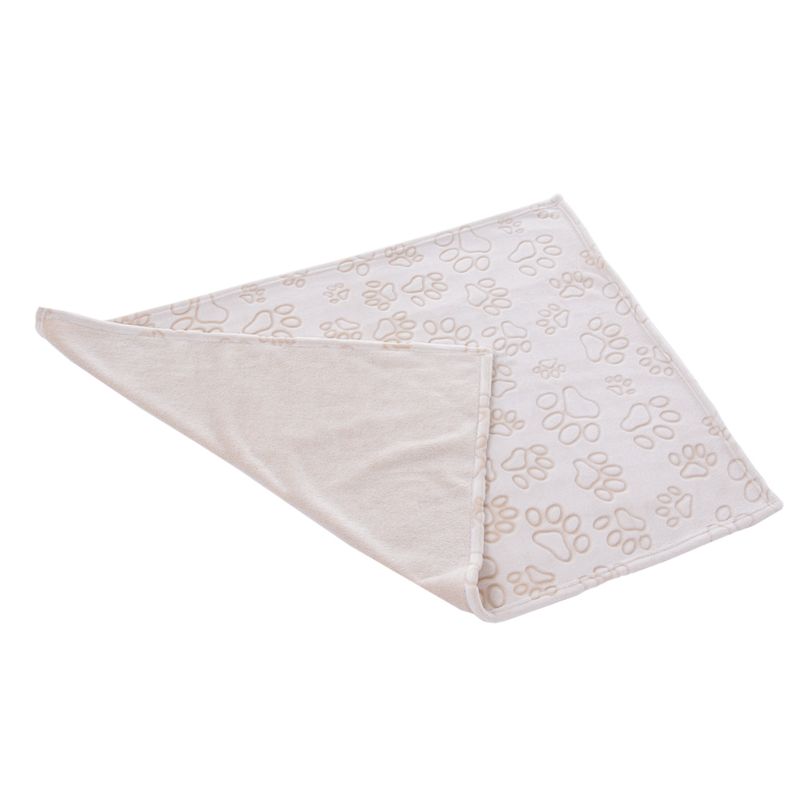 Smartpet microfibre blanket Pawzzz 100 x 75cm (L x W) (Cream/Beige)