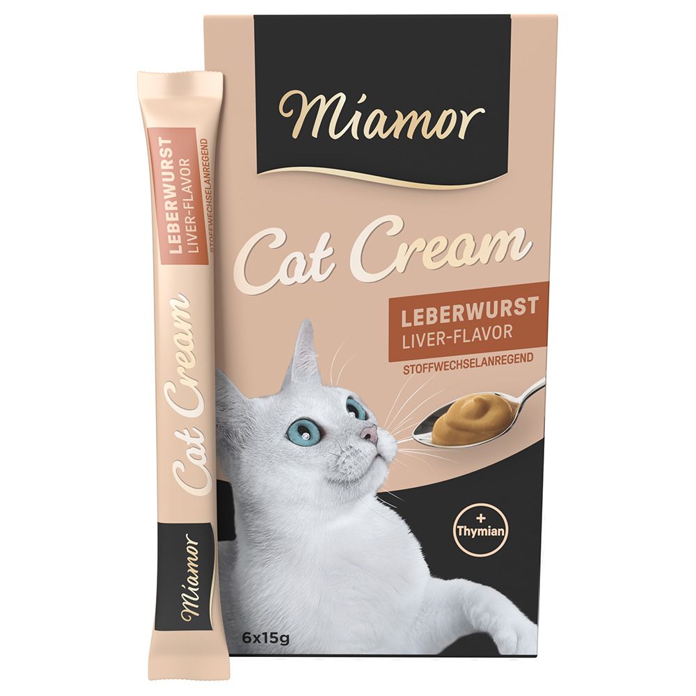 Miamor Cat Snack Liver Pâté Cream 6 x 15g