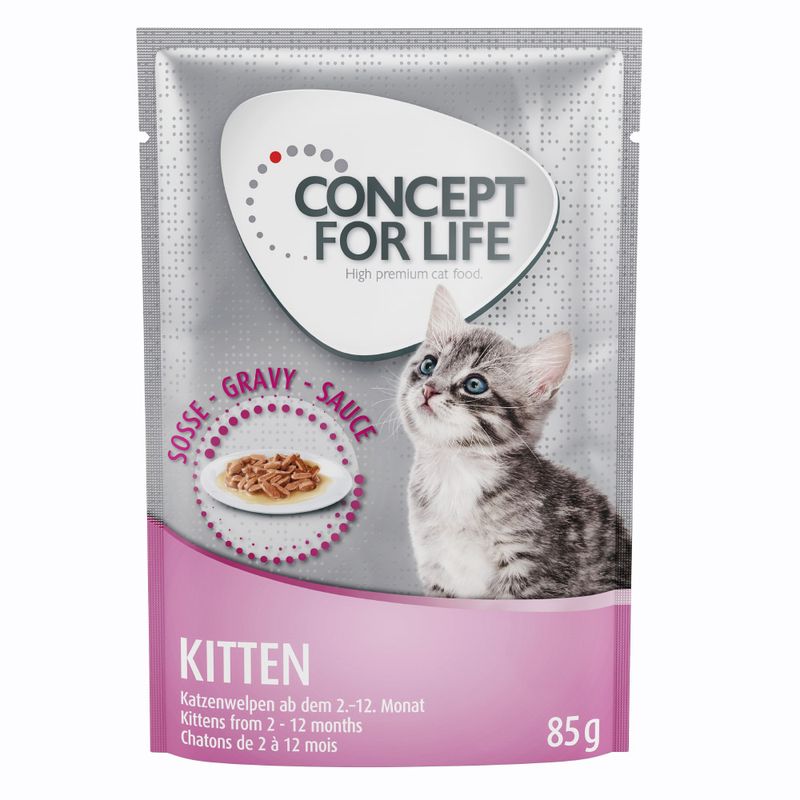 Concept for Life Saver Pack 48 x 85g Sensitive Cats – in Gravy
