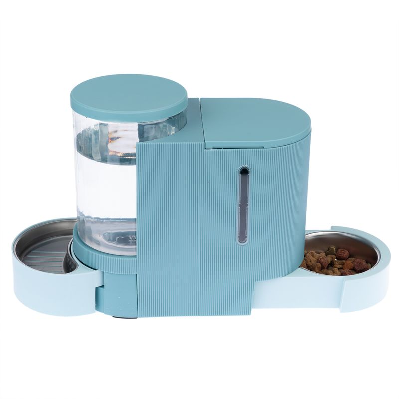 TIAKI Light Blue Food and Water Dispenser Up to 1.3kg Dry Food & 3L Water