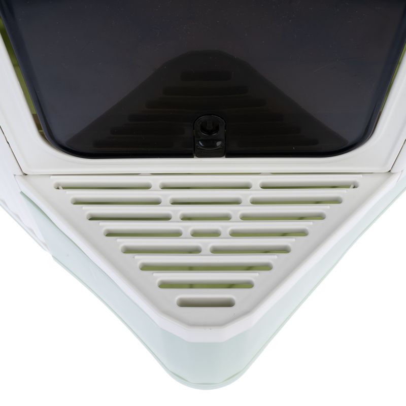 kooa Hop-In Eco-plastic Litter Box White / Mint