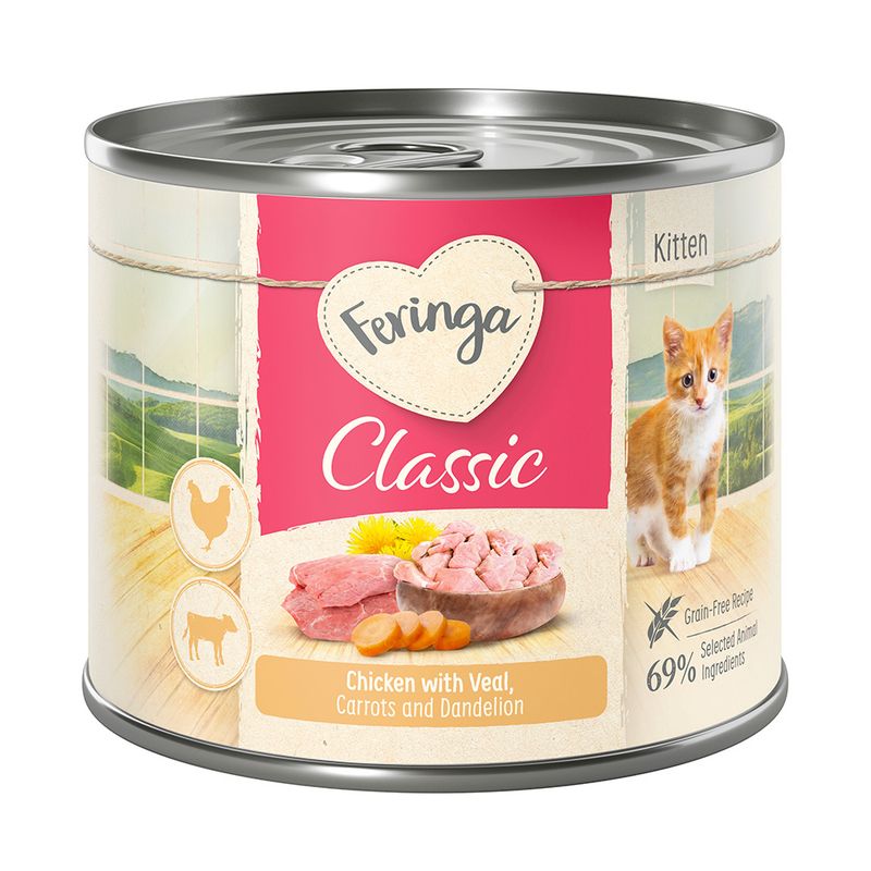 Feringa Classic Menu Kitten Saver Pack 24 x 200g Mixed Pack: 4 Varieties