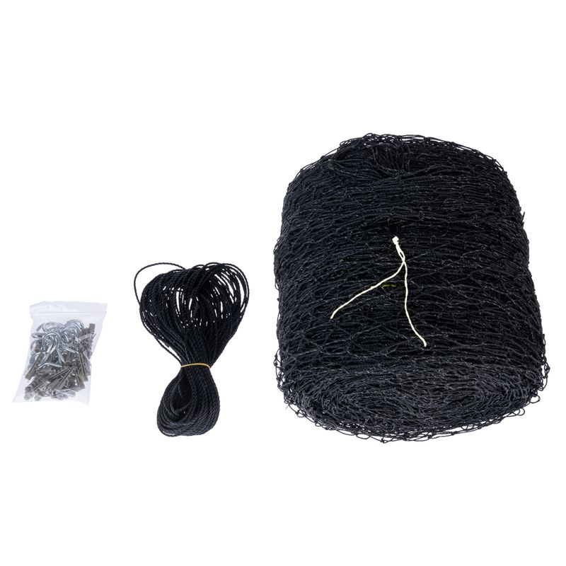 TIAKI Cat Safety Net with Wire Reinforcement - Black 2 x 1.5 m