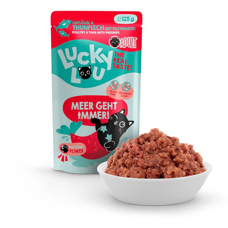 Lucky Lou Adult 16 x 125g Poultry
