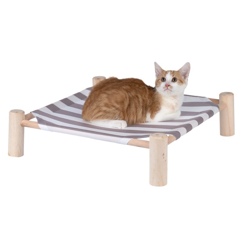 TIAKI Stripes Cat Bed 50 x 50 x 13cm (L x W x H)