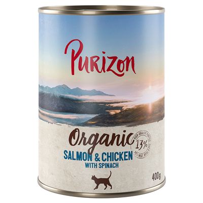 Purizon Organic 6 x 400g Duck & Chicken with Courgette