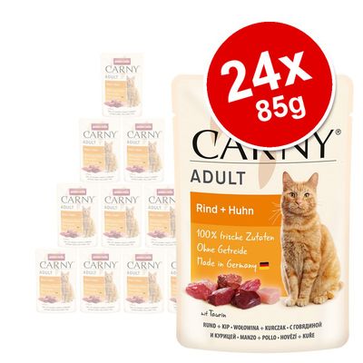 animonda Carny Pouch Saver Pack 24 x 85g Beef & Chicken