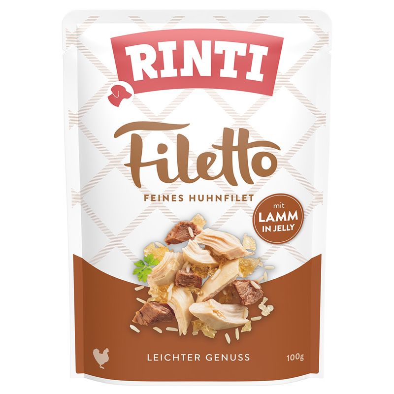 RINTI Filetto Pouch in Jelly Saver Pack 48 x 100g Duck with Vegetables