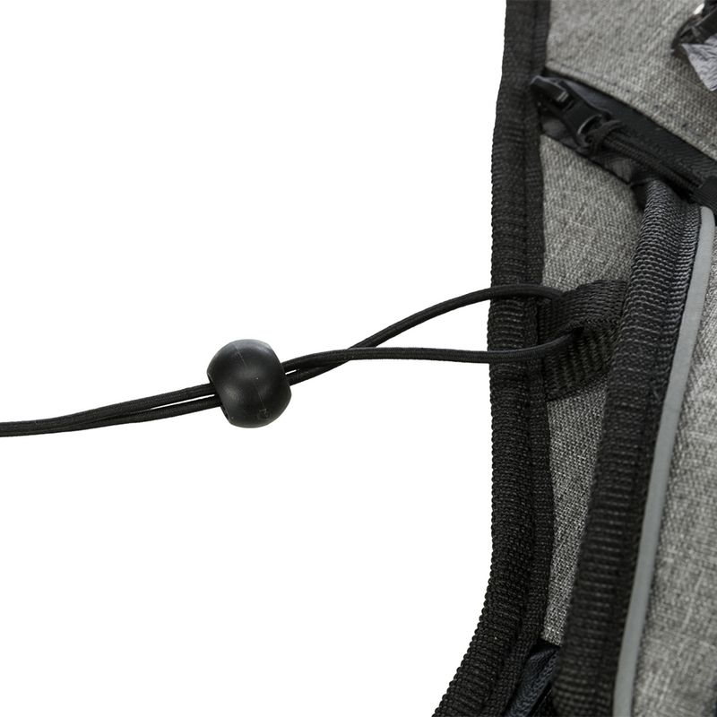 Trixie Jogging Belt with Leash - Grey/ Black Belt: 70 – 130 cm, Leash: 115 – 150 cm / 20mm