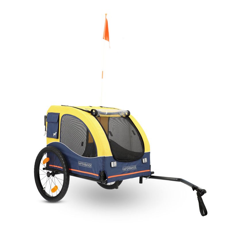 HAFENBANDE Cabby Bicycle Trailer incl. 2 couplings 155 x 74 x 103 cm (L x W x H) / up to 45kg