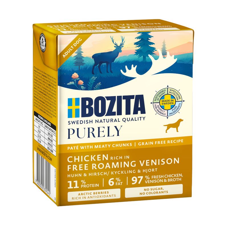 Bozita Purely Paté 6 x 370g Puppy & Junior Turkey
