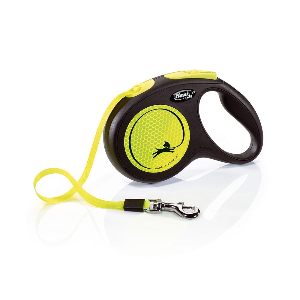 flexi New Neon Harness 5m Lead M: up to 25kg