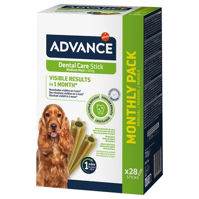 3 x Advance Dog Snacks - 2 + 1 Free! * Dental Medium Sticks (3 x 720g)