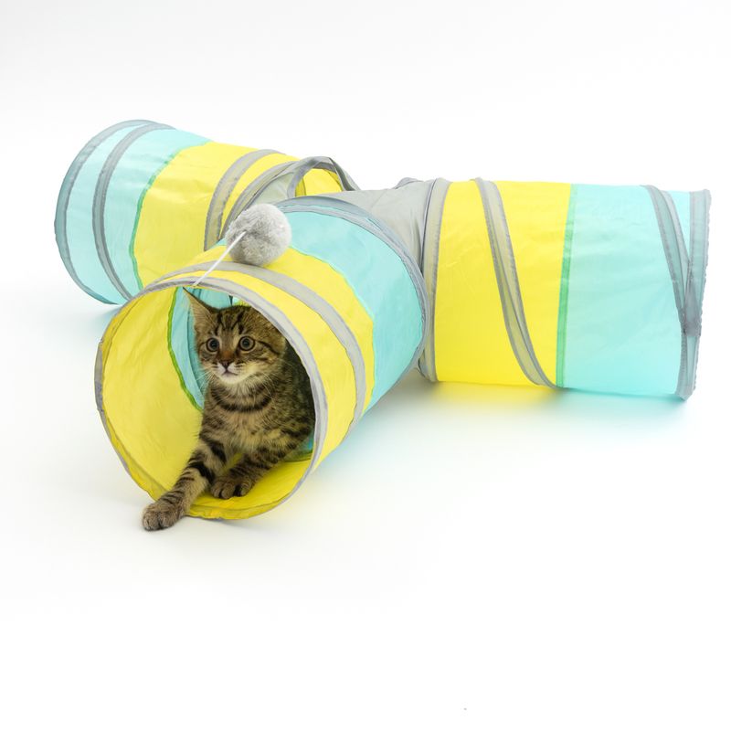 TIAKI Rocket Cat Tunnel in T-Shape diameter 25 x (L) 120 cm