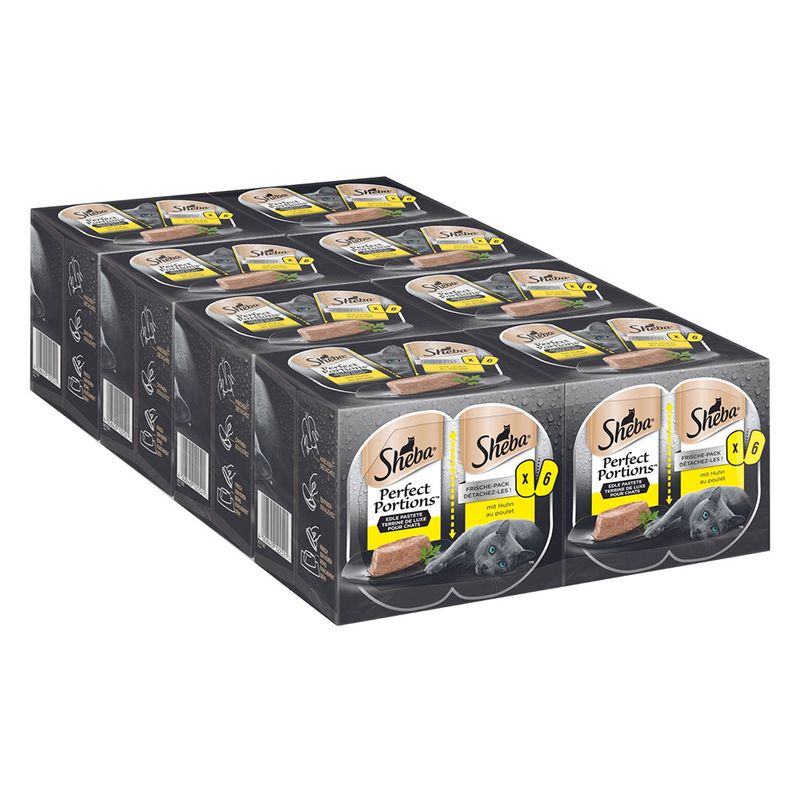 Sheba Perfect Portions Saver Pack 96 x 37.5g Chicken in Loaf