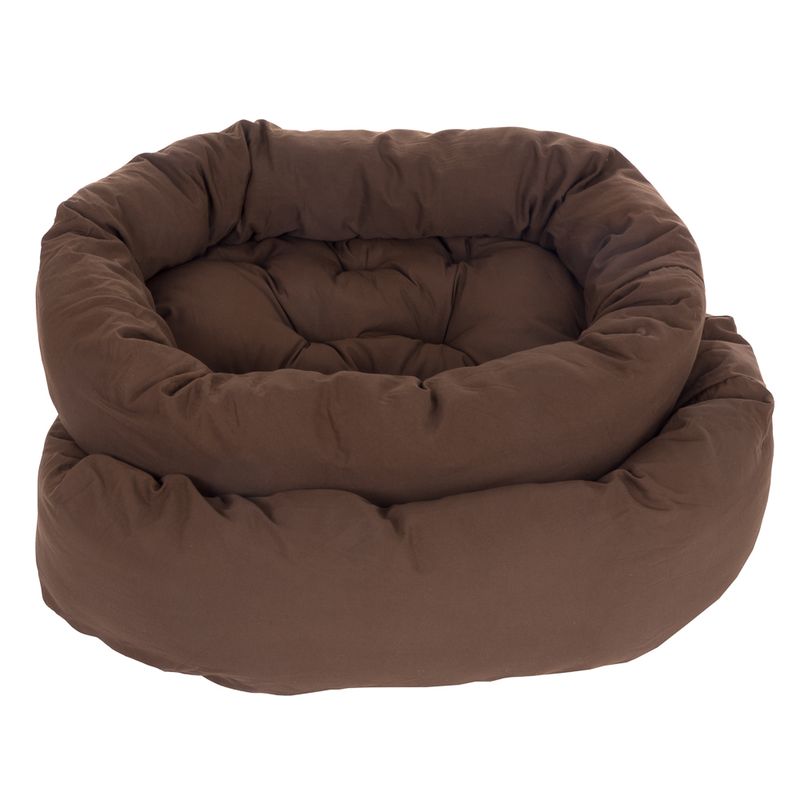 Cosy Mocca Dog Bed 110 x 95 x 20cm (L x W x H)