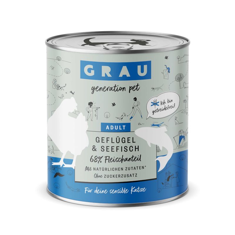 GRAU Gourmet Adult Grain-Free Saver Pack 12 x 800g Chicken & Veal