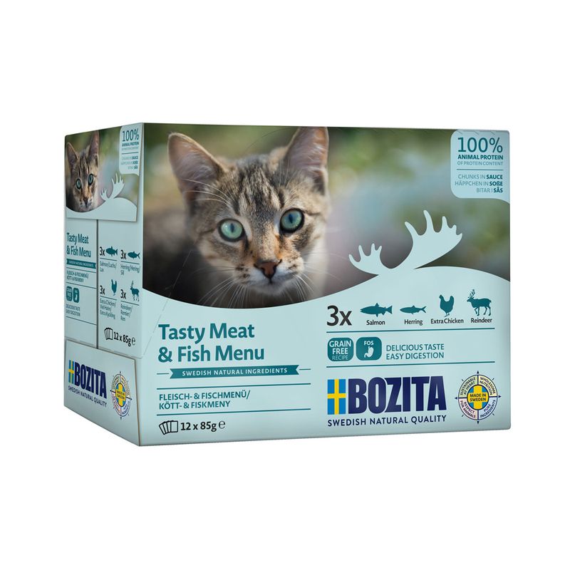 Bozita Chunks in Sauce Pouches 12 x 85g Turkey