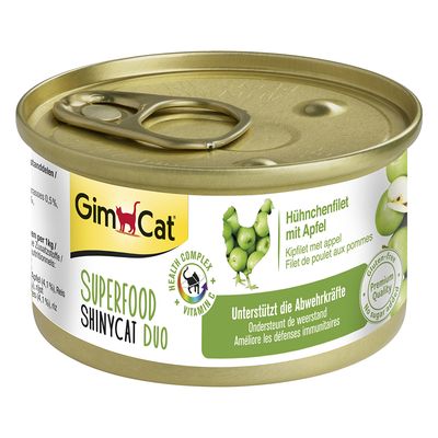 GimCat Superfood ShinyCat Duo 6 x 70g Mixed Pack (4 Varieties)