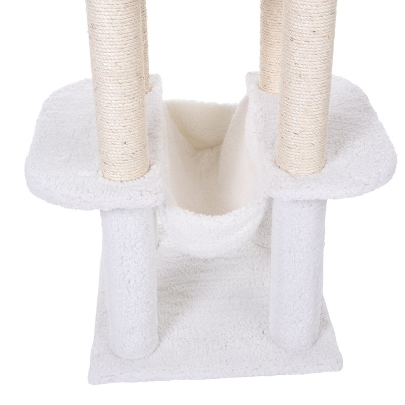 Fluffy II Cat Tree Wool White