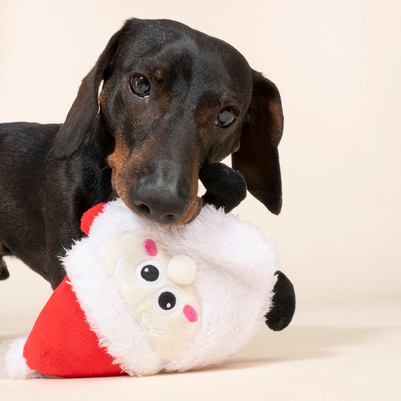 TIAKI Santa Round Plush Toy 20 x 14 x 9 cm (L x W x H)