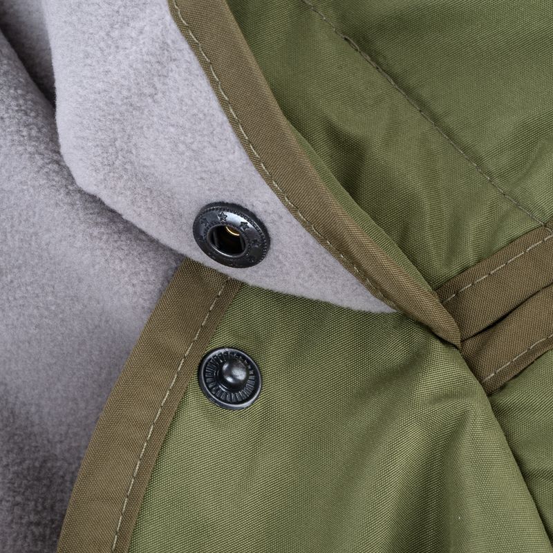 TIAKI Dog Raincoat - Olive approx. 40cm (Back Length)