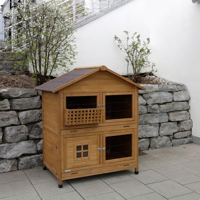 Kerbl Pet Rodent Hutch South Tyrol 125 x 87 x 142cm (L x W x H) (2 packages)