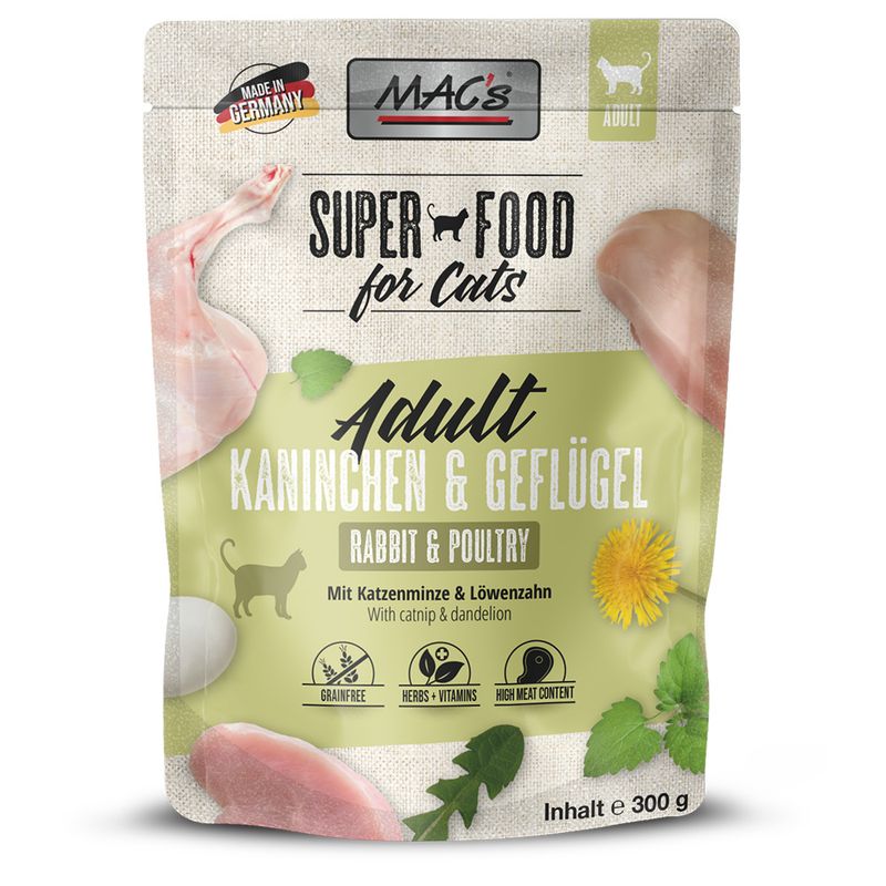 MAC's Adult Cat Pouch Saver Pack 24 x 300g Pure Chicken